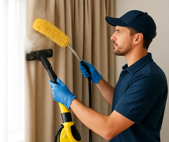 Trusted residential curtain cleaning technician Matty Curtain Cleaning russell-lea-nsw QLD